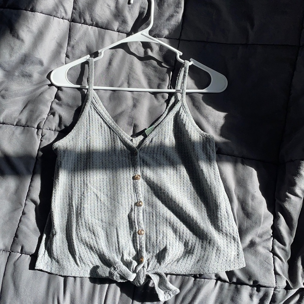 Triangle Button Up Tank